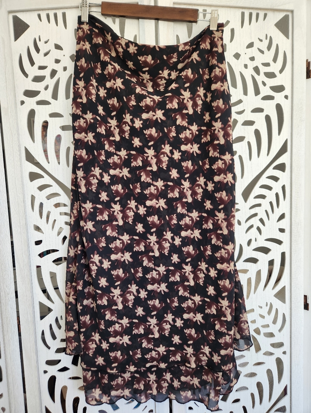 Frank & Oak Floral Print Skirt - XL